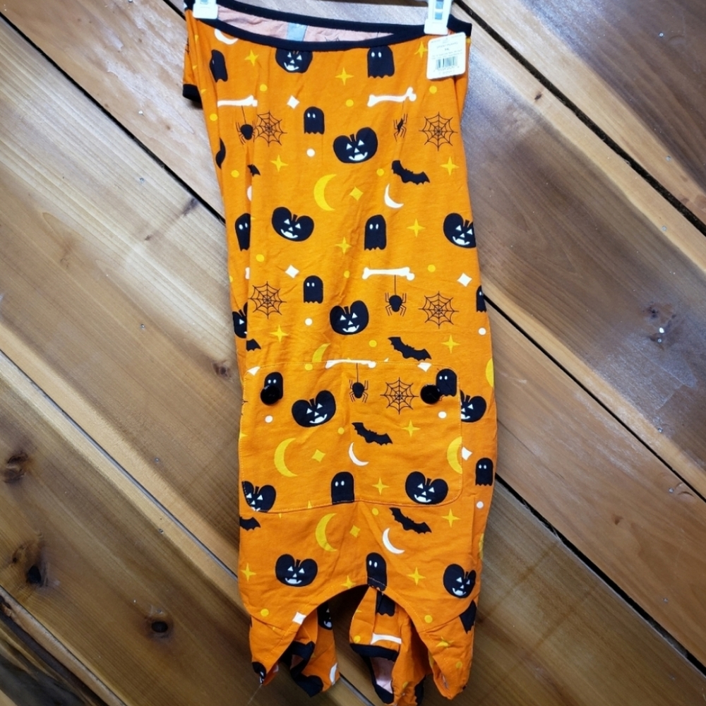 NEW! Dog Halloween Outfit Pajama/ Costume XXL - Ghosts, Spooky Pumpkins